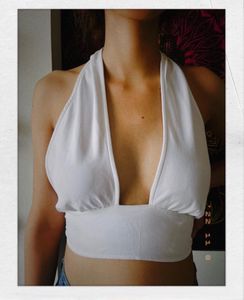 White Backless Top From H&amp;M