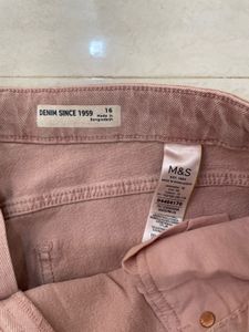 ☀️M&amp;S Summer Crush! Dusty Rose Denim Shorts 🌸
