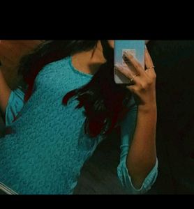 Blue Chikankari Kurti