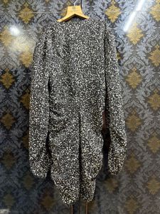Chic Speckled Ruched Mini Dress