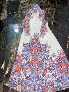 long gown top with belt