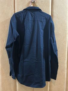 Mens Navy Blue Plain Shirt