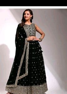 Fixed Price Semi Stitched Embroidered Lehenga Chol