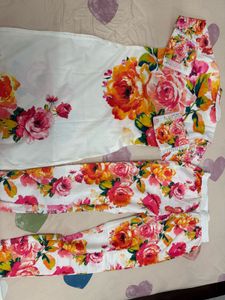 Modestouze attire Floral Kurta Set New Unwashed