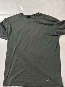 Olive Green Relaxed Fit Tee