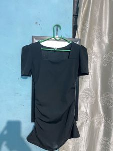 Chic Black Bodycon Mini Dress