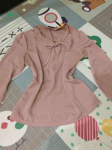 Pink Bow Blouse