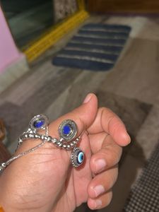 Oxidised Blue Eye Chain