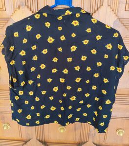 CROP SLEEVELESS SHIRT FOR WOMEN