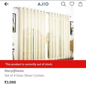 Brand New PACK OF 2 Sheer Curtains