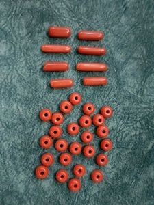 Coral Colored Capsule Lot