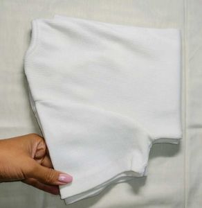 Cute White V-Neck T-Shirt