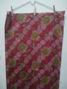 Pinky Red Floral Kurta Pyjama Dupatta Set
