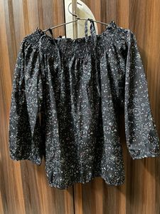Winter Sale Off Shoulder Floral Top