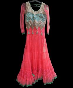 Gown / Net Anarkali With Pant And Dupatta