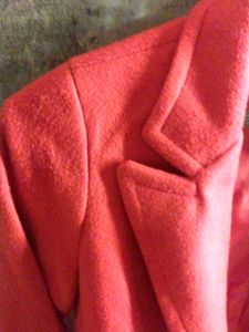 Red Double-Breasted Blazer