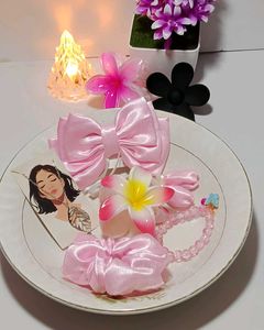 Pink Hair Accessory Set