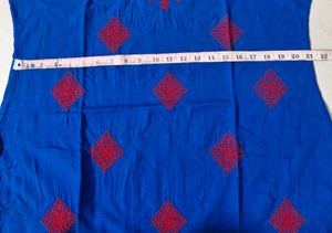 Blue Embroidered Kurta
