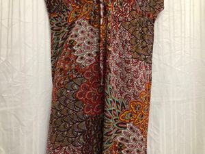 Multi Colour Mini V Neck Dress