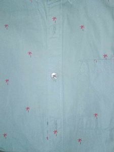 Forever 21 Men&#39;s Palm Tree Print Shirt