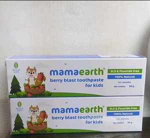 Mamaearth Berry Blast Toothpaste For Kids Pack 2