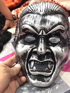 Horror Mask Party silver colour