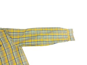 Benetton Yellow Plaid Button-Down Shirt