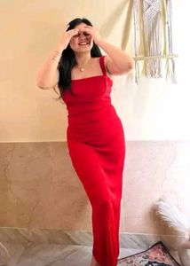 Elegant Red Bodycon Dress