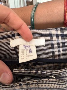H&amp;M Checks Pocket Wide Leg Trousers
