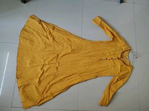 Mustard Anarkali Kurta