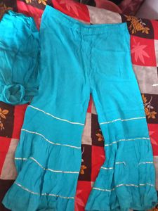 Embroidered Blue Kurta