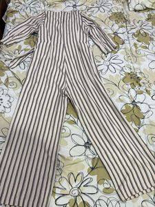 Madame Original Striped Jumpsuit