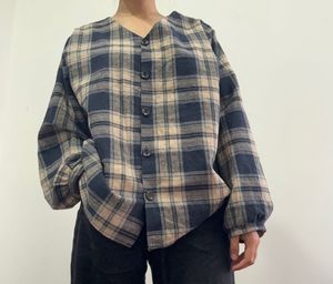 Checked Flannel Top