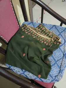 Green Embroidered Kurta Set
