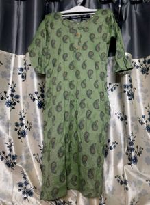 Elegant Green Printed Kurta