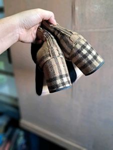 Burberry Trim Sock Boots