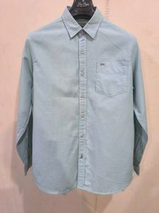Sky Blue Solid Shirt From H.D.Lee.