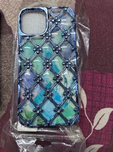 Blue Floral Lattice iPhone Case