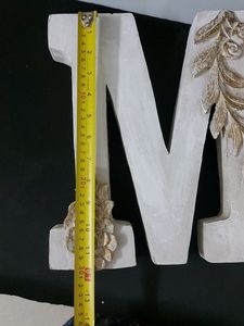 Large Wooden Letter M.
