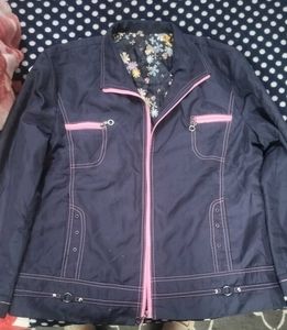 Stylish Navy Blue Jacket reverse able