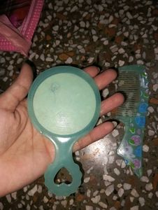 Mini Mirror And Comb