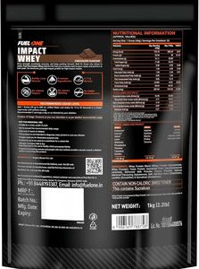 FUELONE Impact Whey Protein Powder, Chocolate 1kg