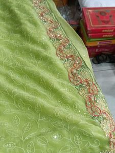 Elegant Green Saree