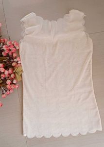 Korean Beaded Sleeveless Tops