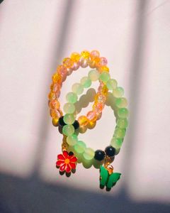 Charm Beads Bracelet Combo Of 2