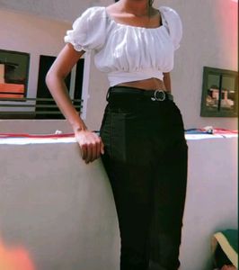 White Crop Top
