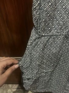 Patterned Sleeveless play suit