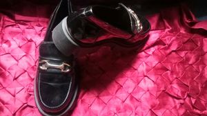 Chunky Sloe Black Loafers