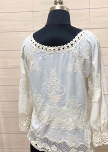 Imported Korean Lace Detail Blouse