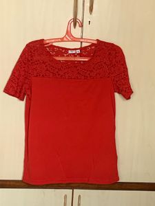 ONLY Women Red Solid Top